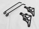 Quadra-Fire Isle Royale Shelf Bracket w/ Mitten Rod (Pair) (844-7970)
